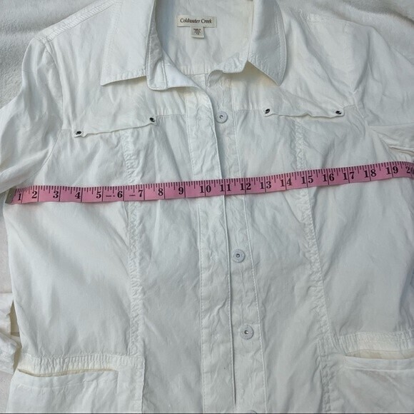 Coldwater Creek Women’s Jacket with Pockets Size 12 White - Picture 6 of 8